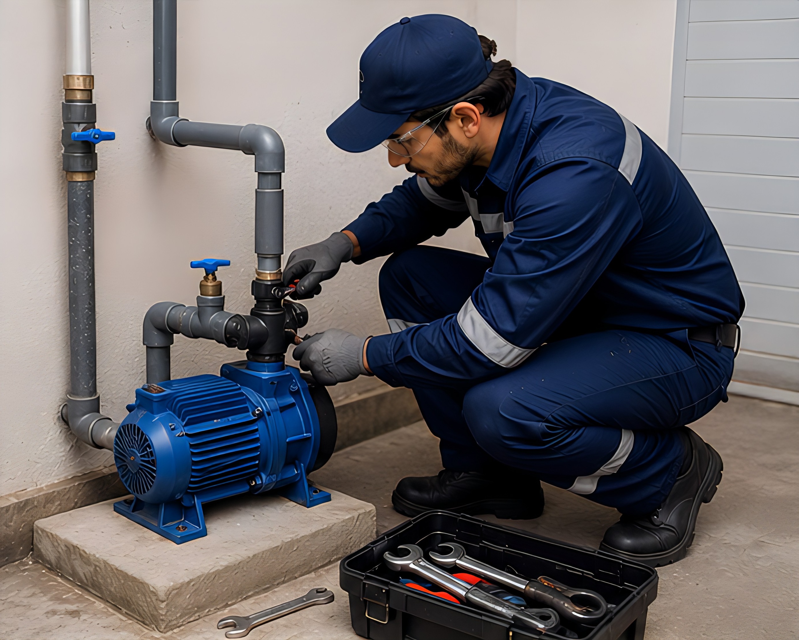 Instalación de bomba de agua