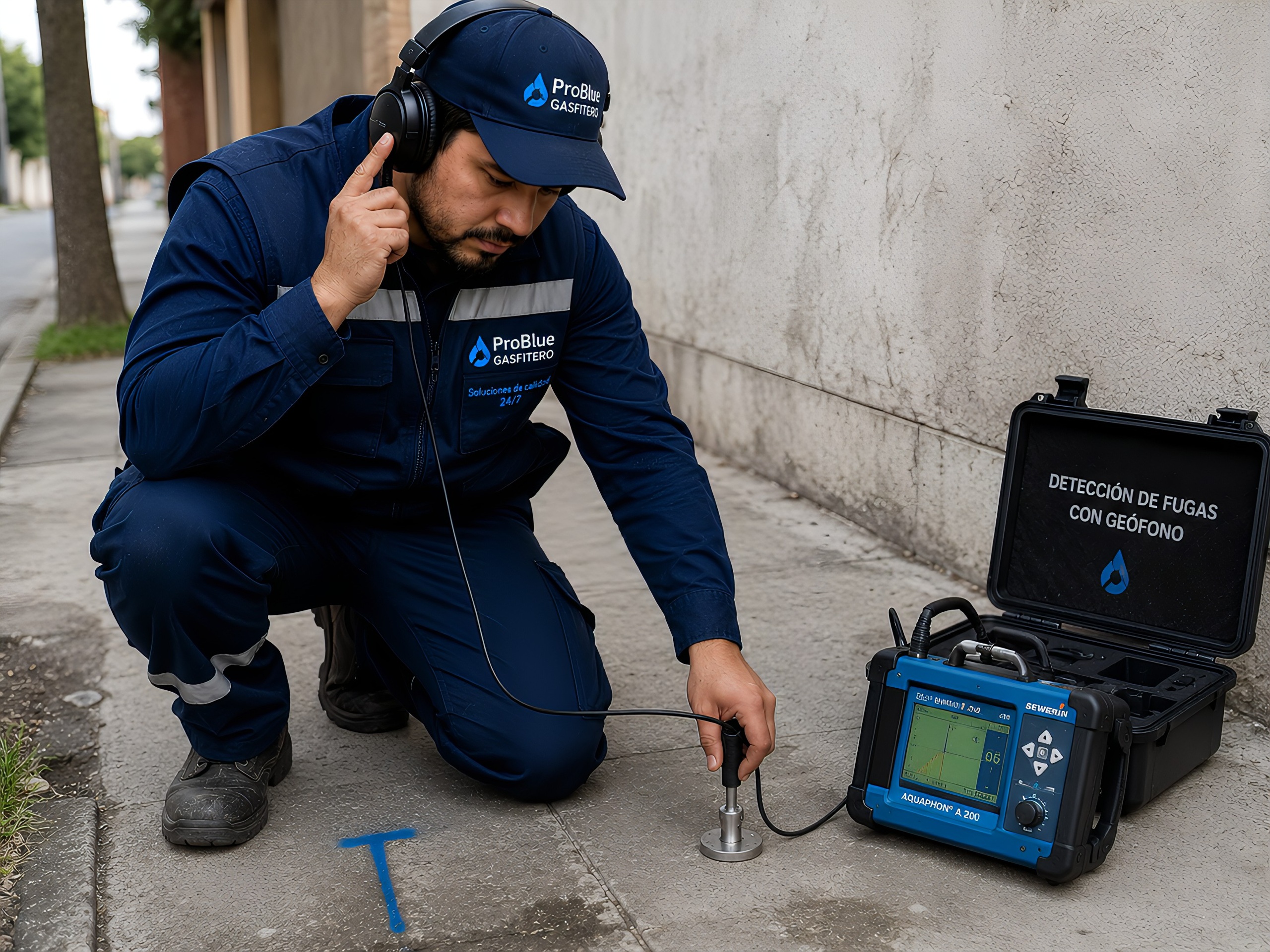 Deteccion de fugas con equipo geofono en Lima